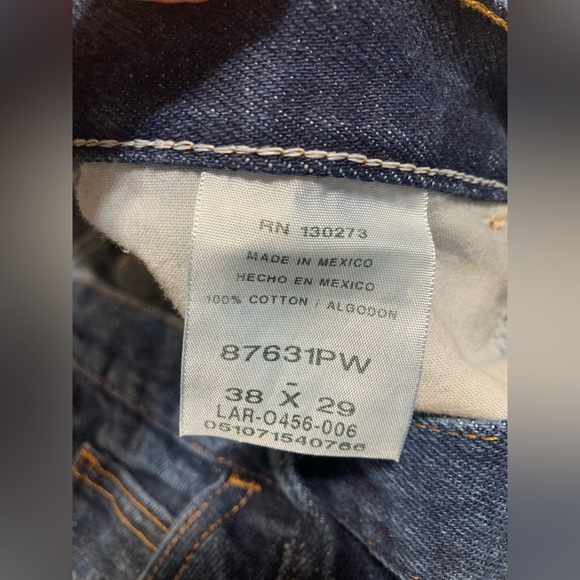 Men’s Rustler Denim Blue Jeans Size 38x29 (some stains & wear) - Picture 5 of 8